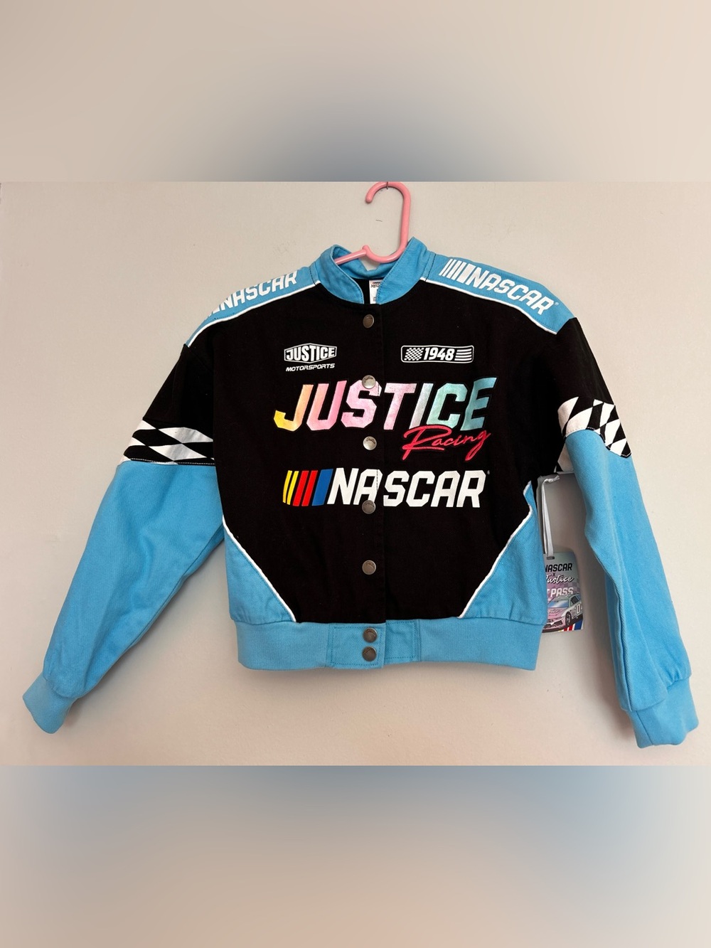 Girl’s Justice NASCAR Racing Jacket
Size: Medium